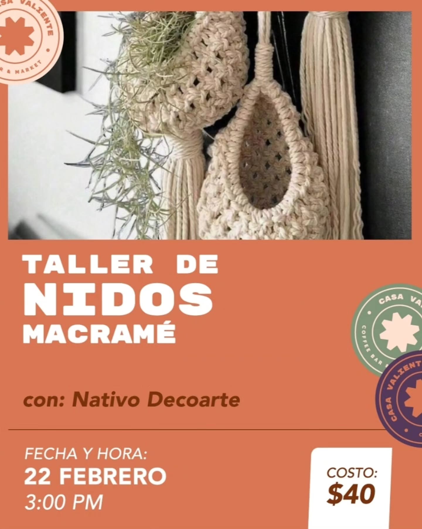 Taller de Nideos Macramé