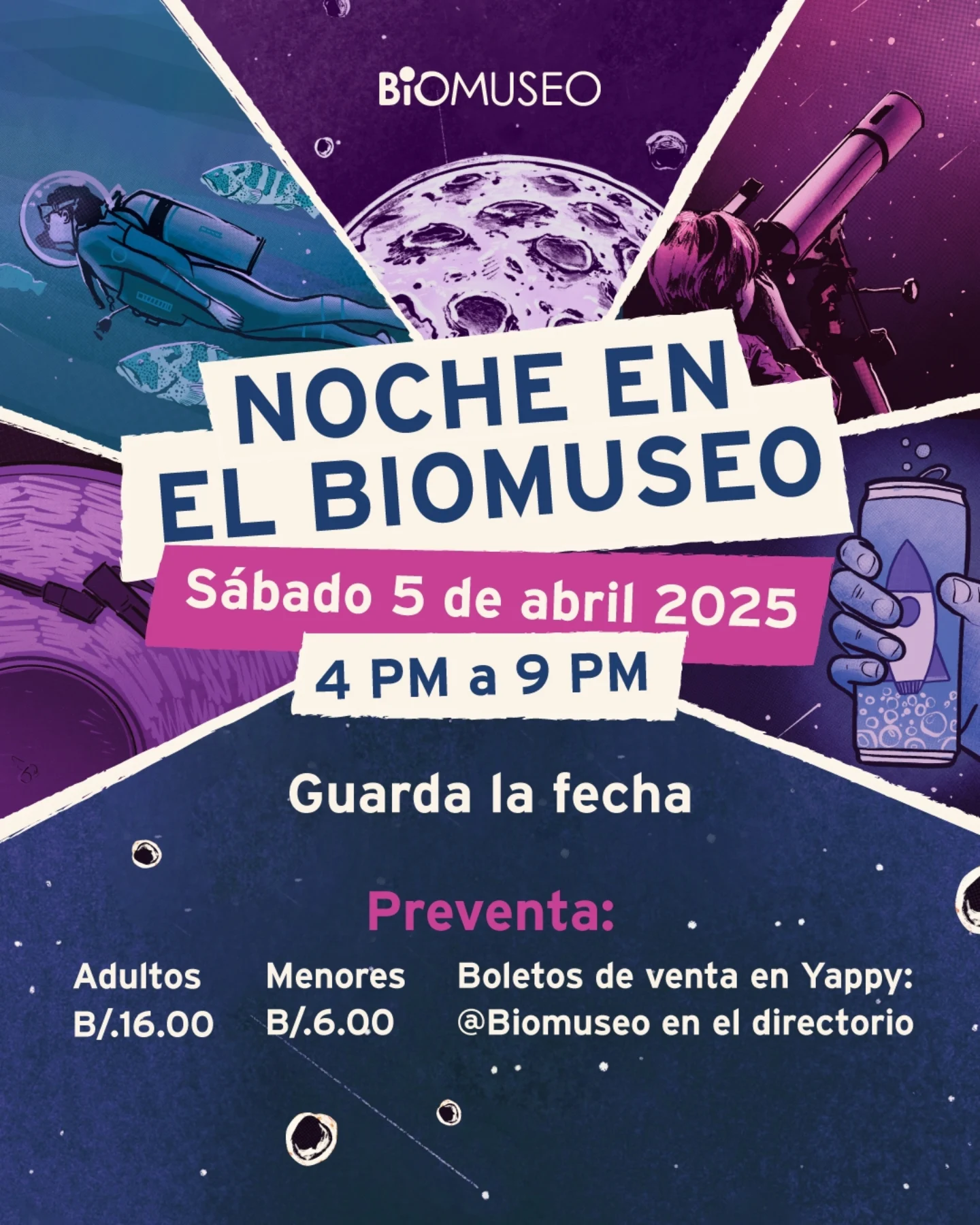 Noche en el Biomuseo