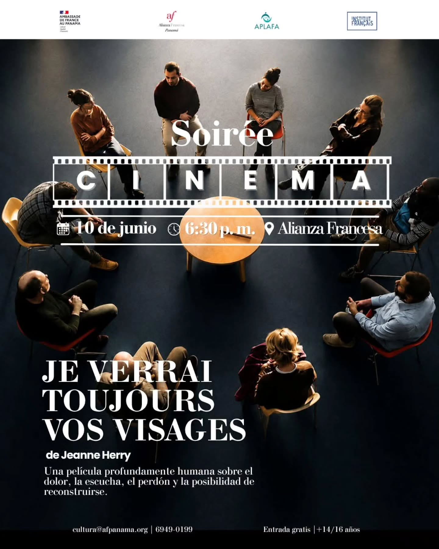 Proyección: Je verrai toujours vos visages