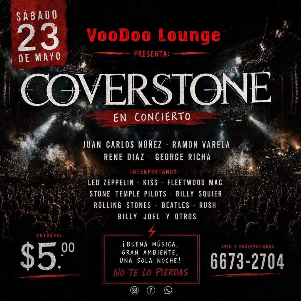 Coverstone en Concierto - VooDoo Lounge