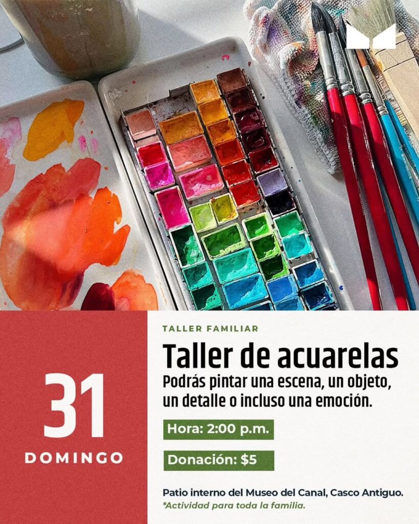 Taller de Acuarelas en el Museo del Canal