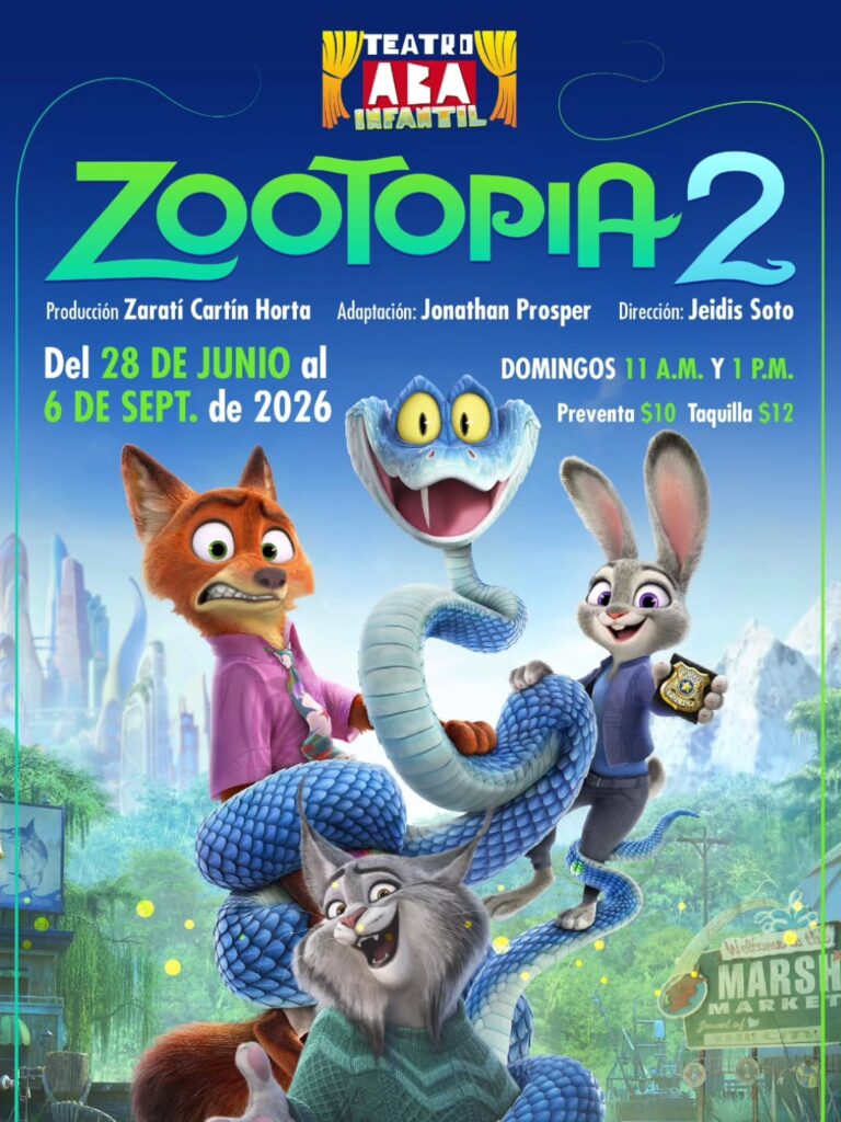 Zootopia 2 obra infantil de Teatro ABA
