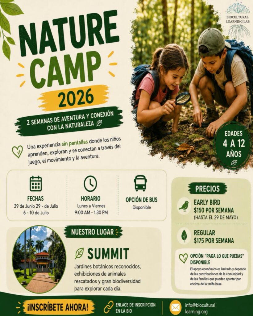 Nature Camp Bilingüe - Jardín Botánico Summit
