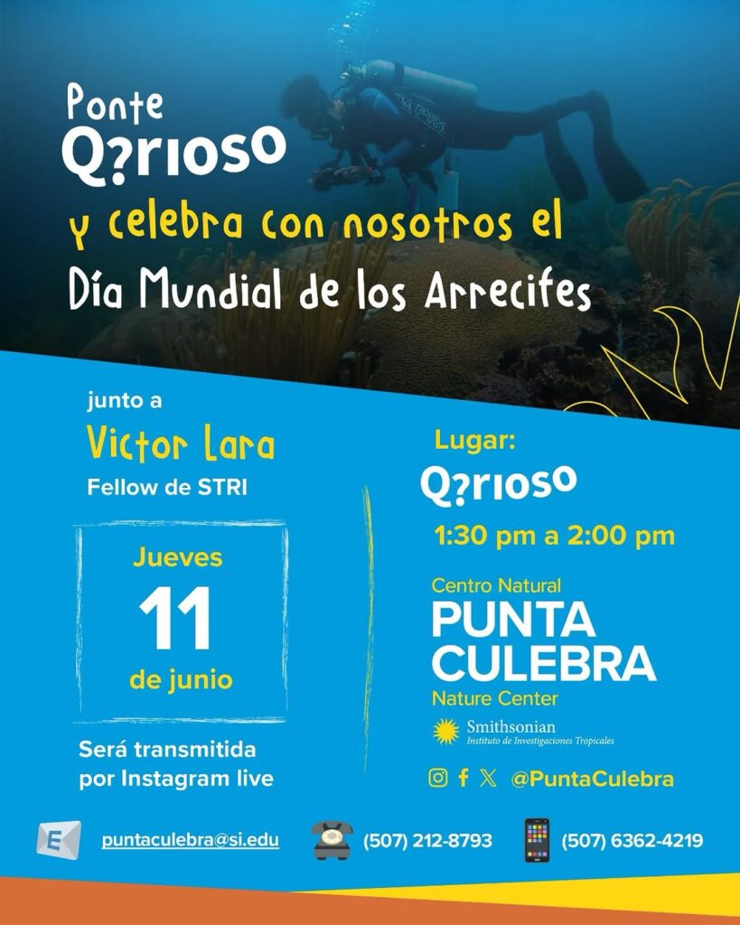 Día Mundial de los Arrecifes de Coral - Charla con Víctor Lara (STRI)