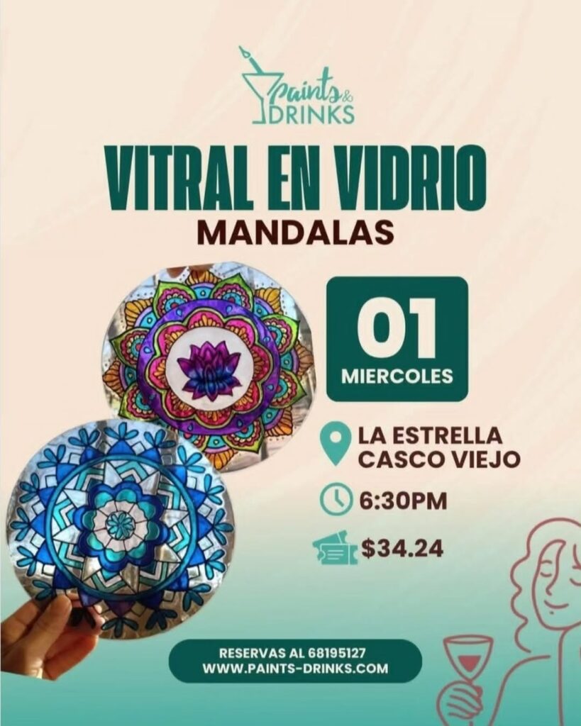 Vitral en Vidrio Mandalas