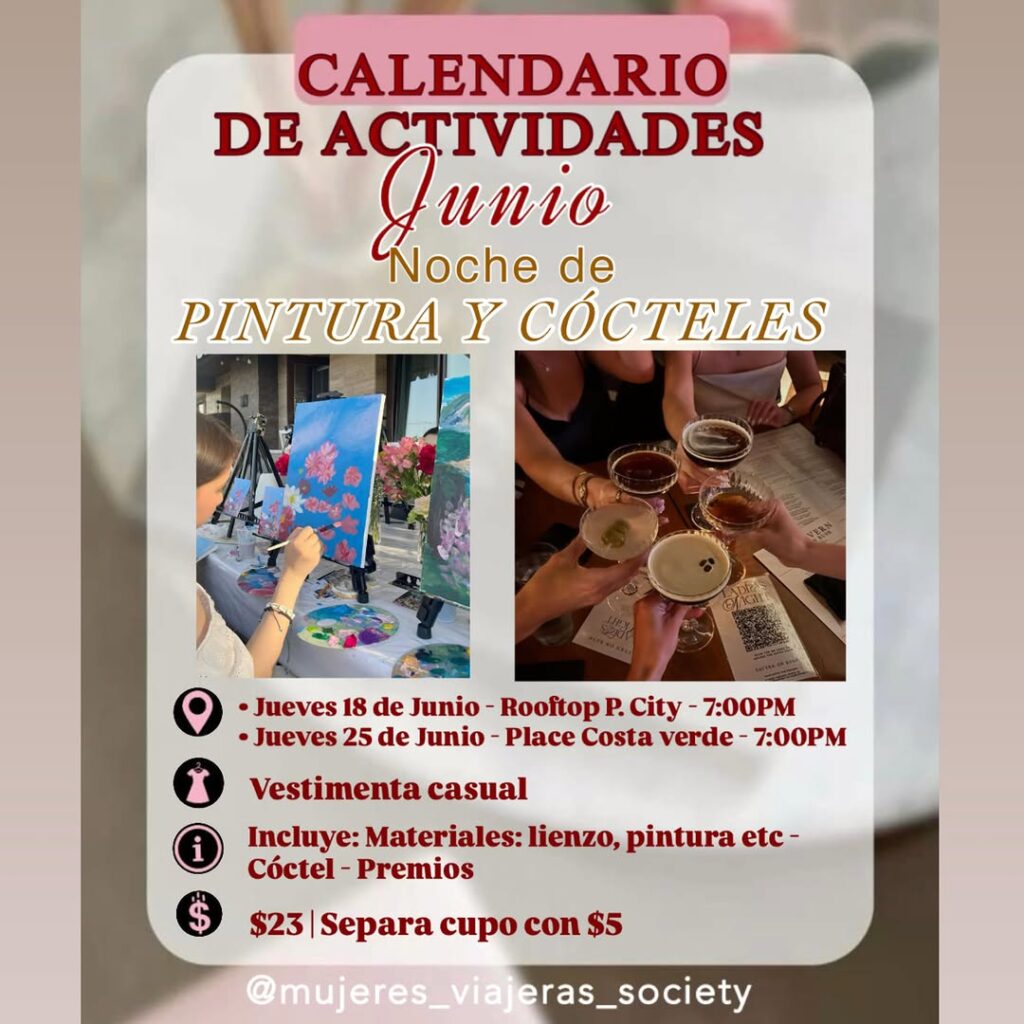 Noche de Pintura y Cócteles - Junio