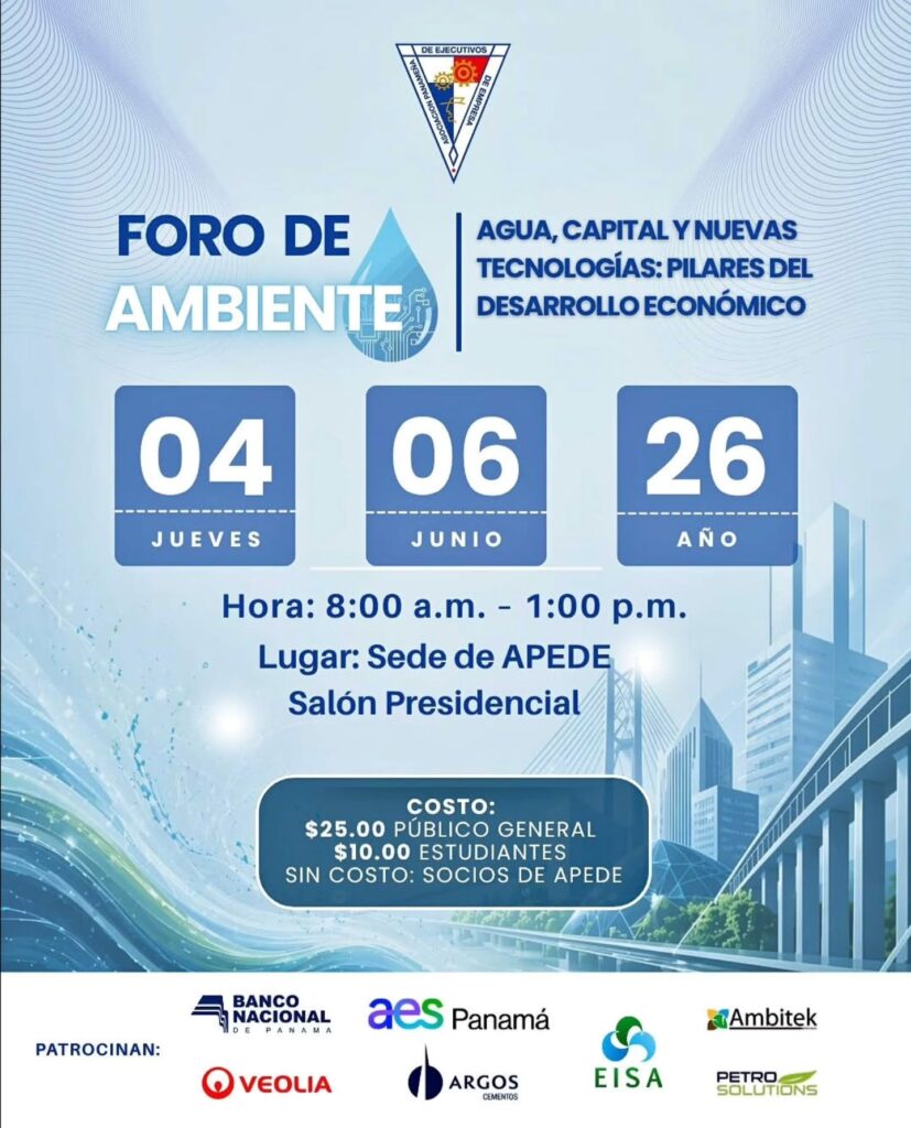 Foro de Ambiente 2026: Agua, Capital y Tecnología para el Desarrollo Sostenible