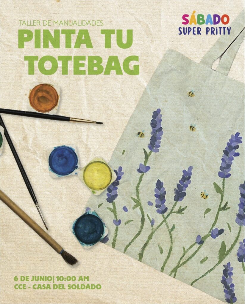 Taller Pinta tu Totebag - Sábado Súper Pritty