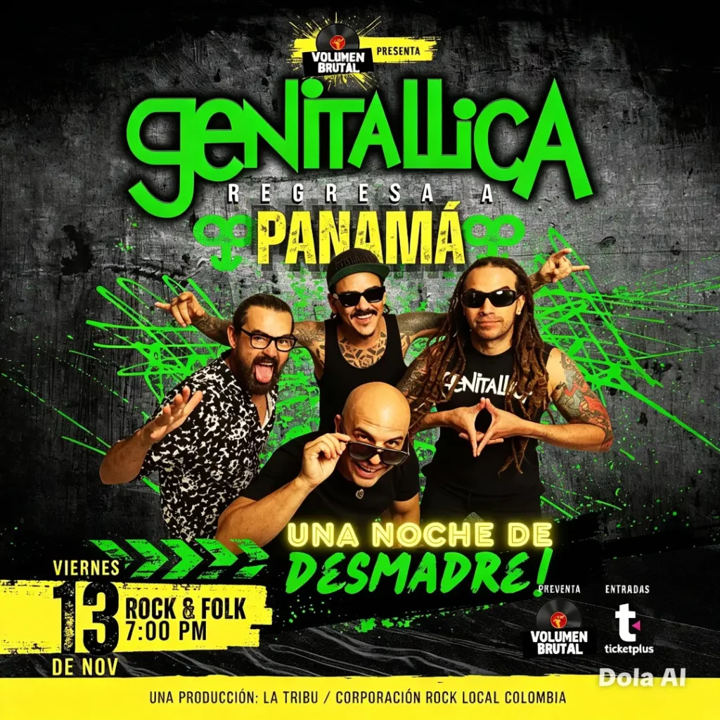 Genitallica Regresa a Panamá