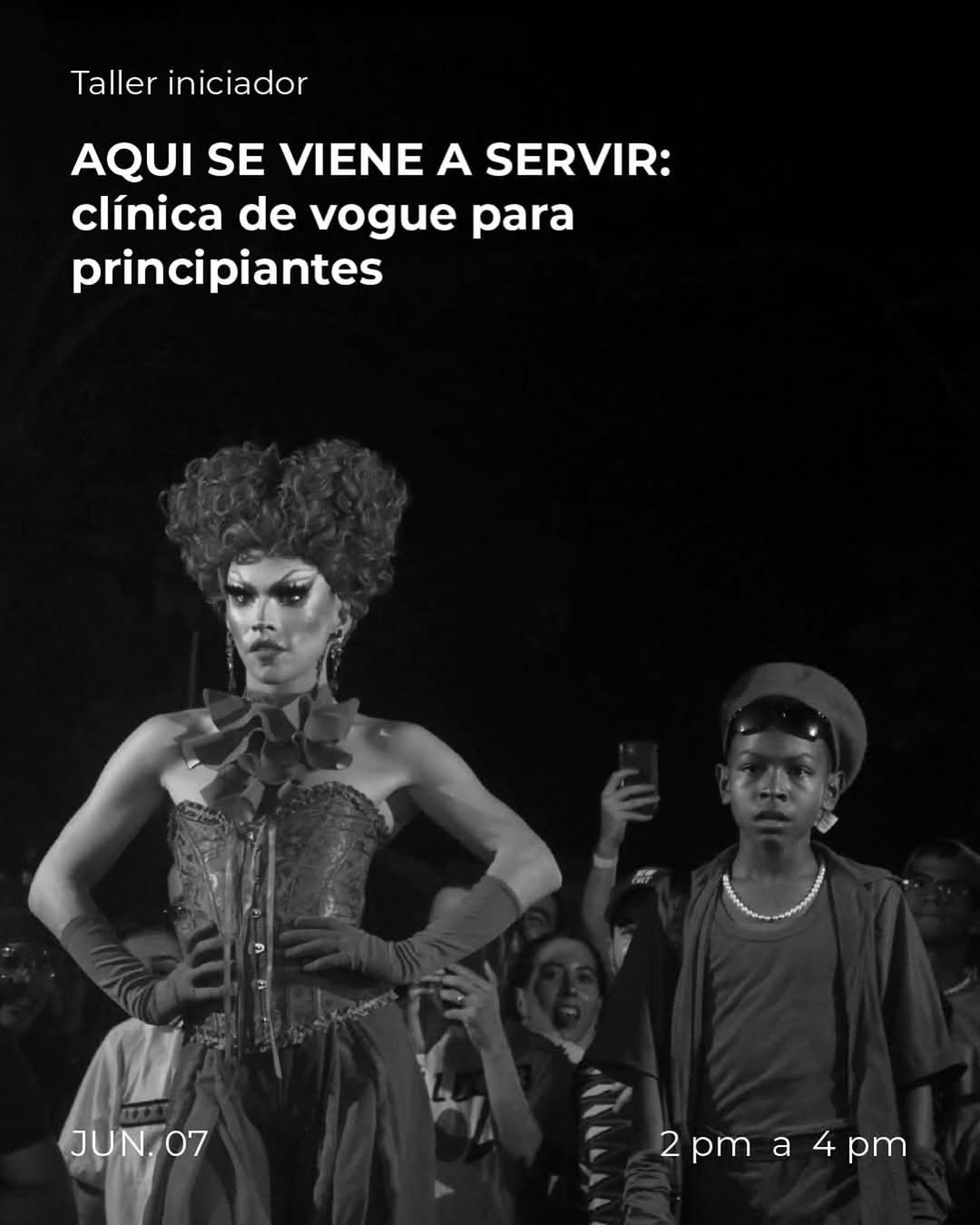 Taller iniciador: Aquí se viene a servir – clínica de vogue para principiantes
