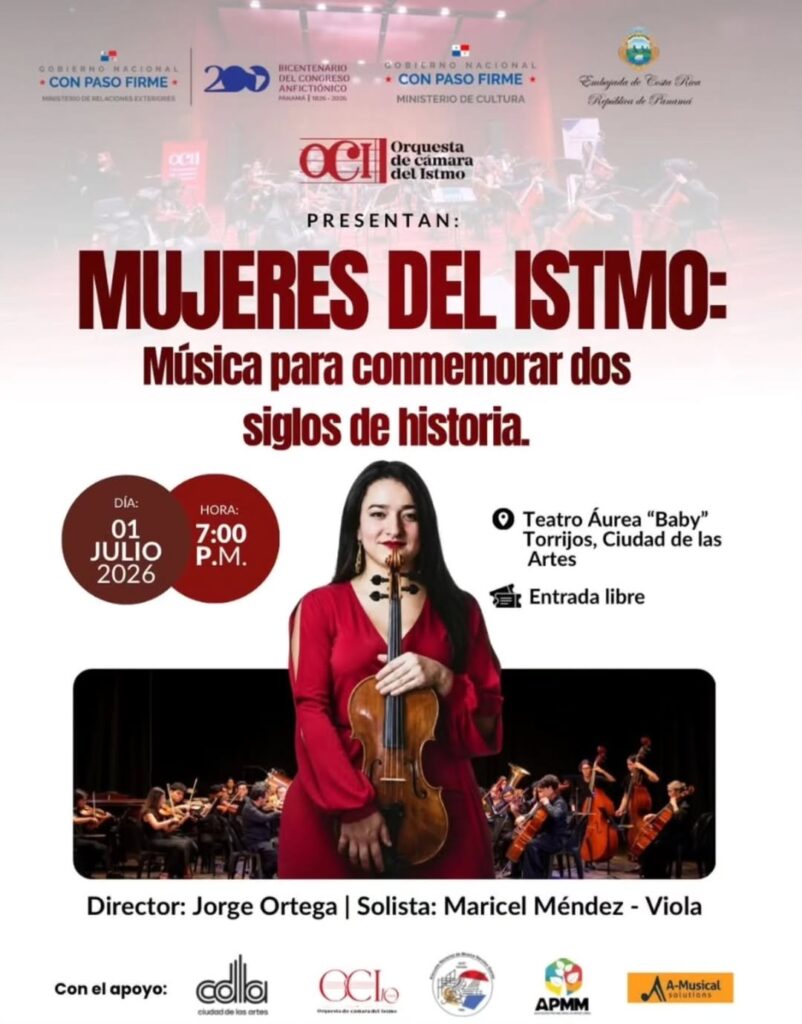 Mujeres del Istmo: Música para conmemorar dos siglos de historia