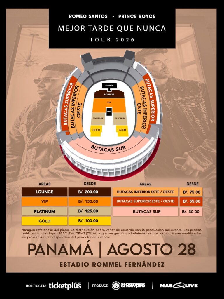 Romeo Santos y Prince Royce - Mejor Tarde Que Nunca Tour 2026