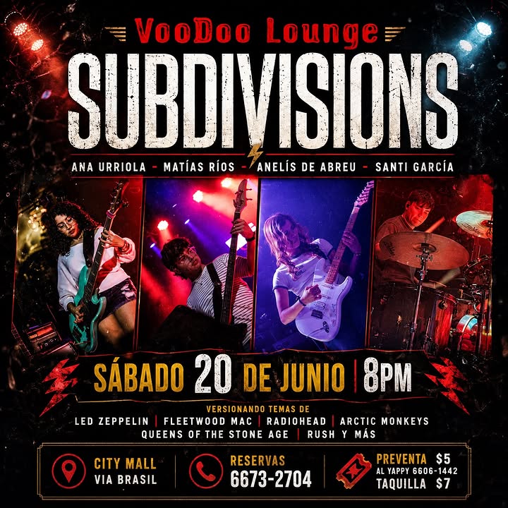 SUBDIVITIONS en VooDoo Lounge