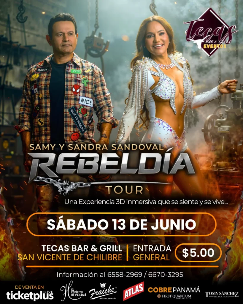 REBELDÍA TOUR - Samy y Sandra Sandoval