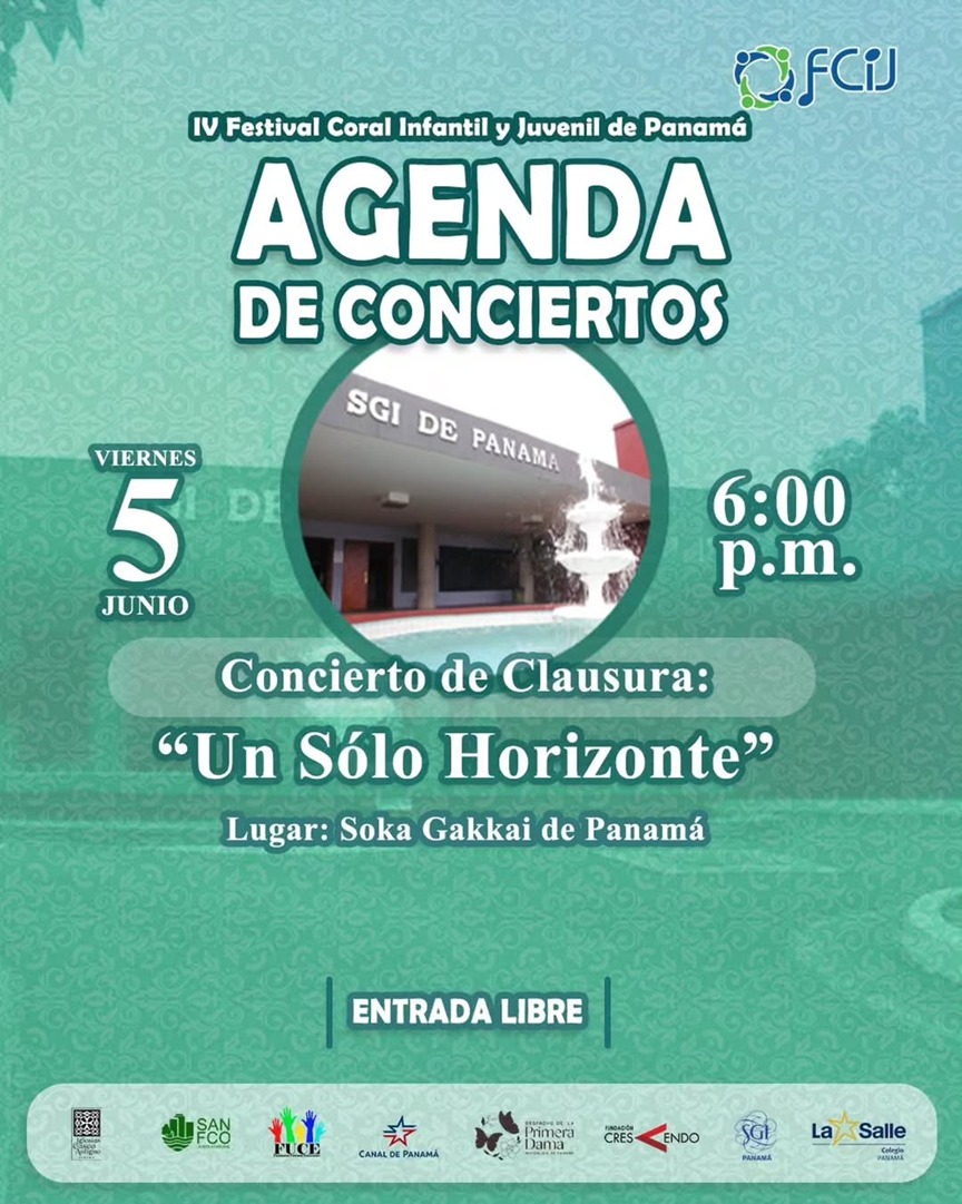 IV Festival Coral Infantil y Juvenil de Panamá – Concierto de Clausura ‘Un Solo Horizonte’