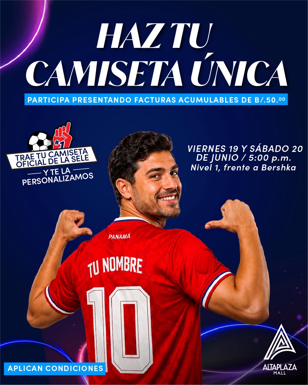 Personalización de Camisetas Selección de Panamá