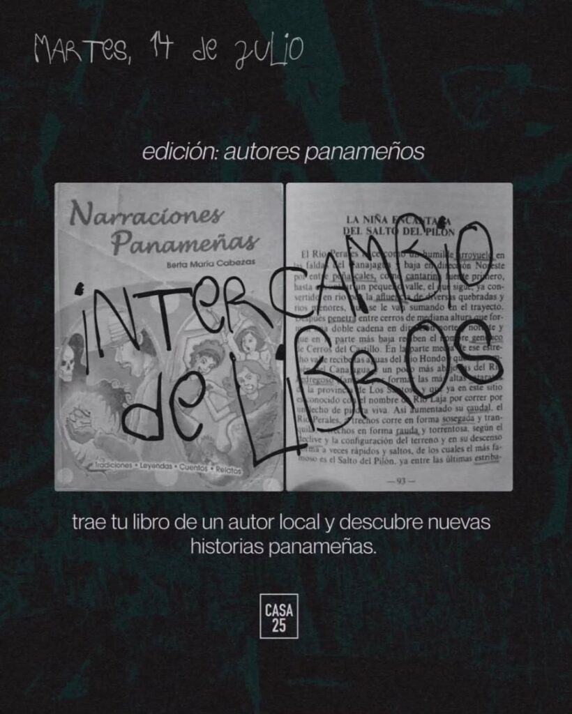 Intercambio de Libros | Edición: Autores Panameños