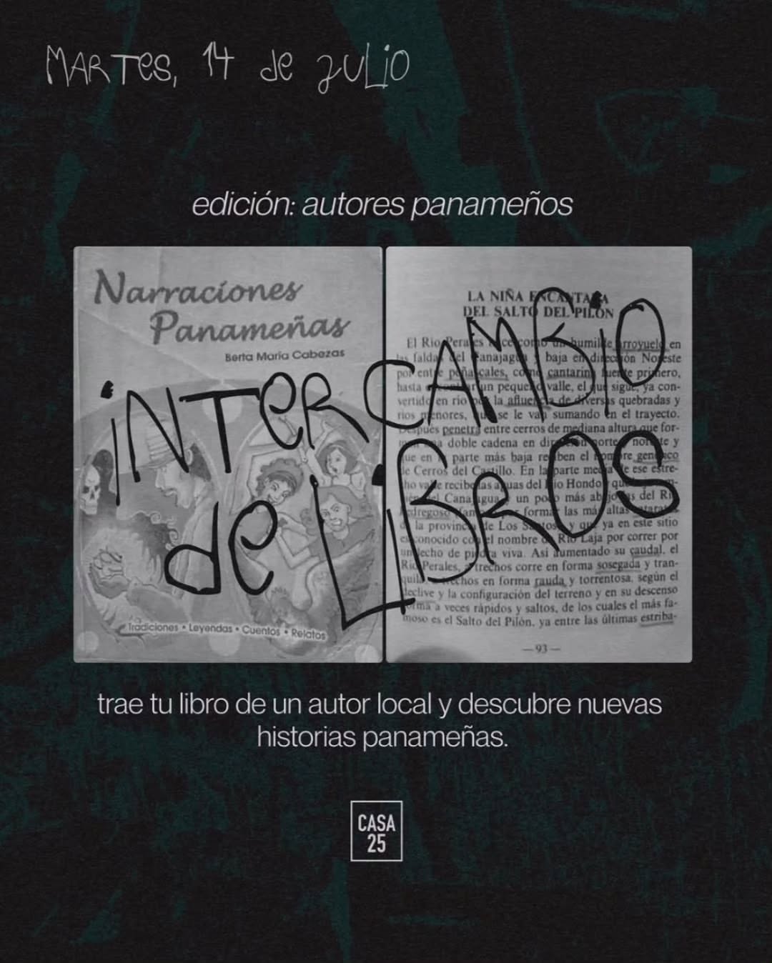 Intercambio de Libros | Edición: Autores Panameños