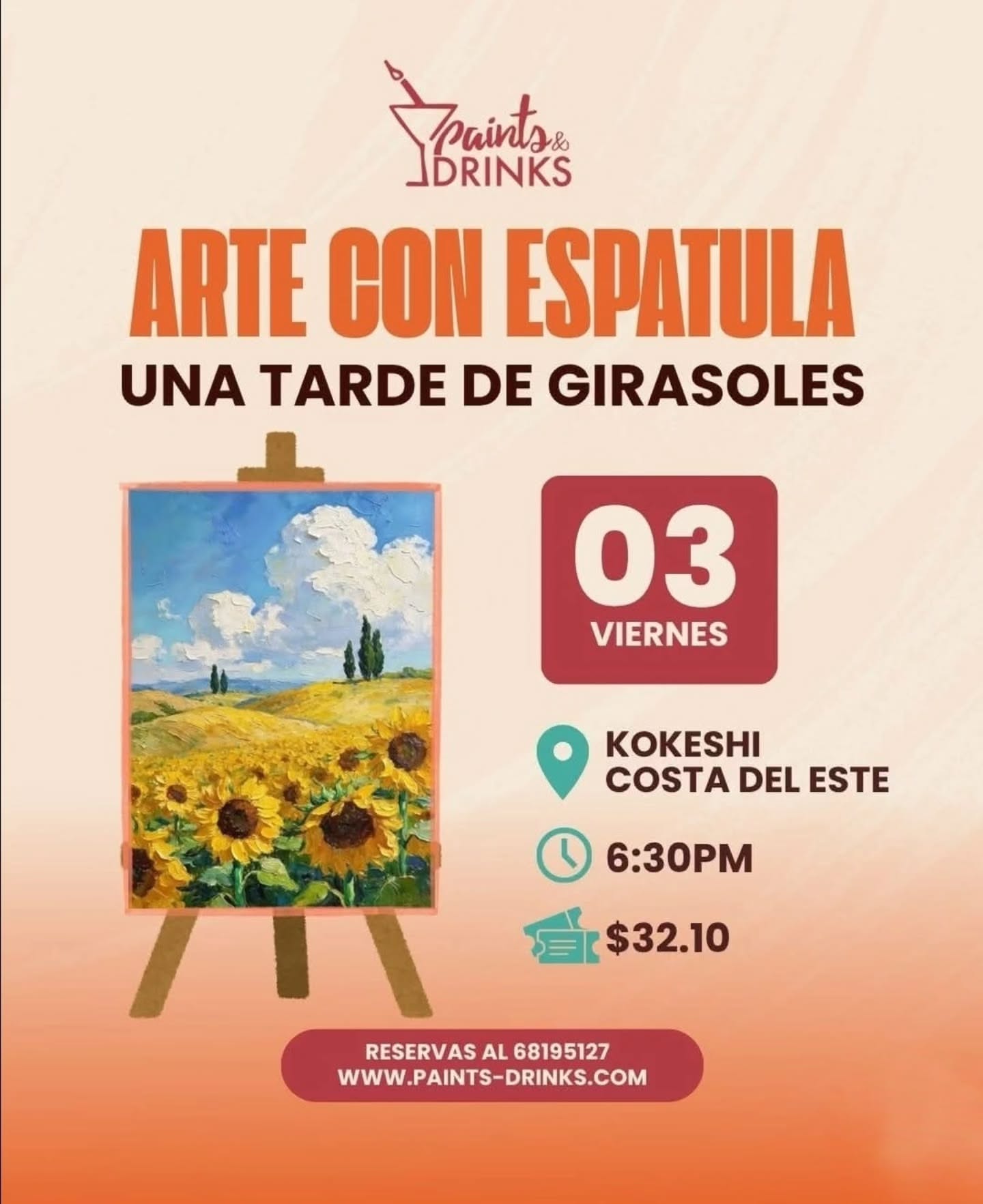 Arte con Espátula: Una tarde de Girasoles