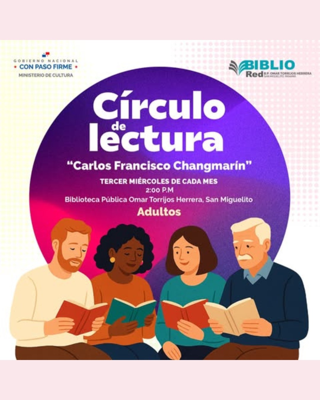 Círculo de lectura ‘Carlos Francisco Changmarín’