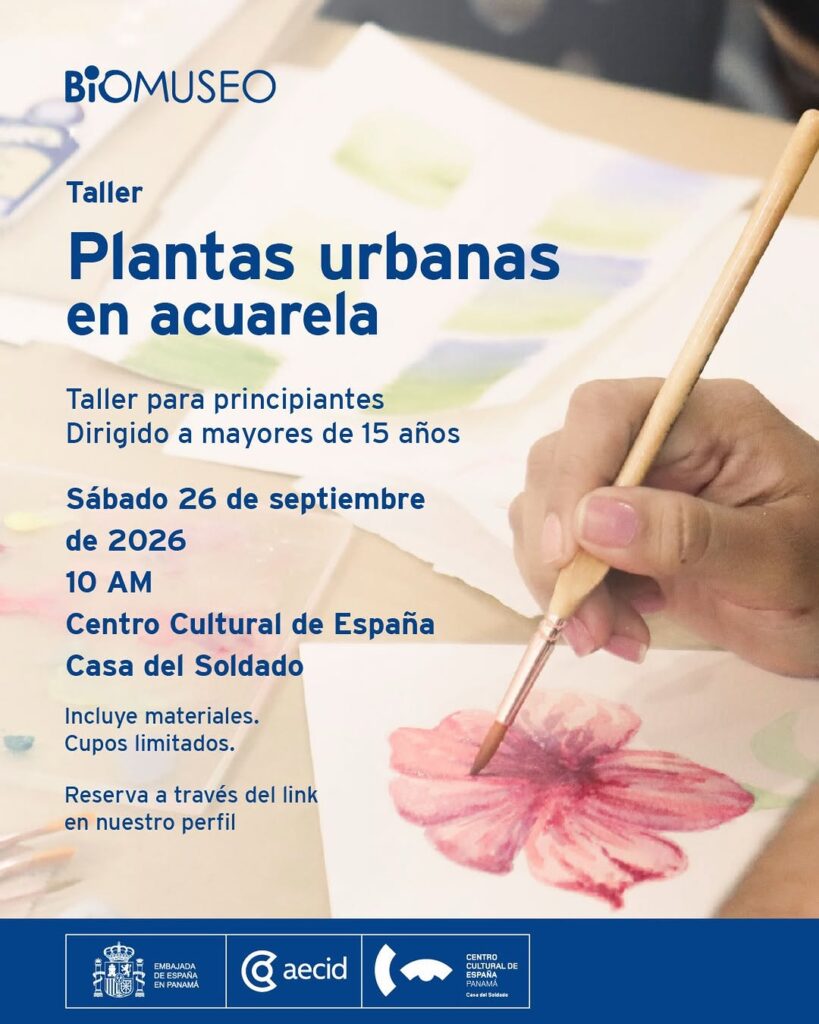 Taller Plantas urbanas en acuarela