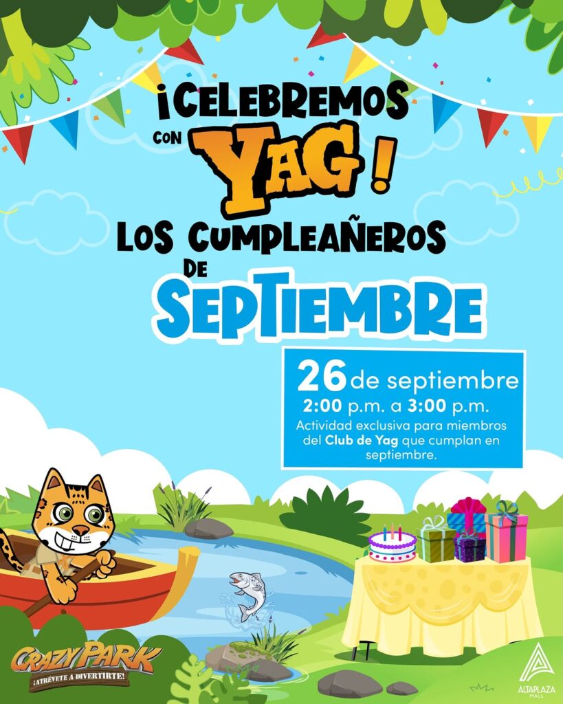 ¡Celebremos con Yag! Los cumpleañeros de septiembre