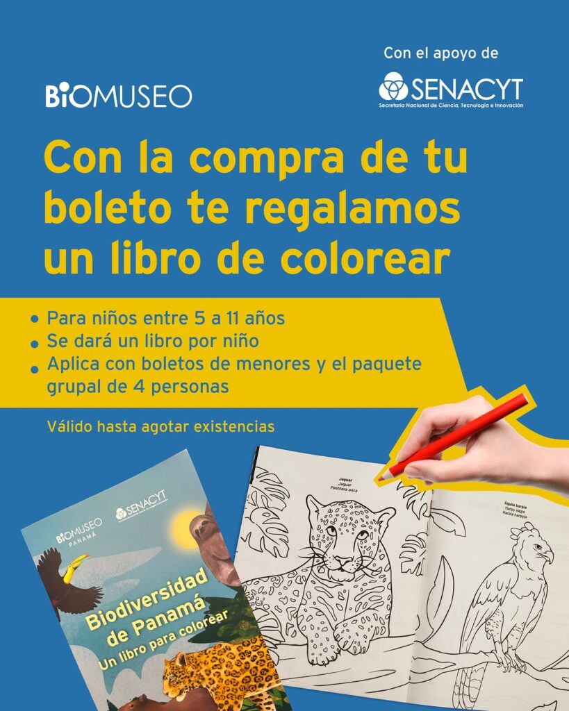 Regalo de libro de colorear con boleto