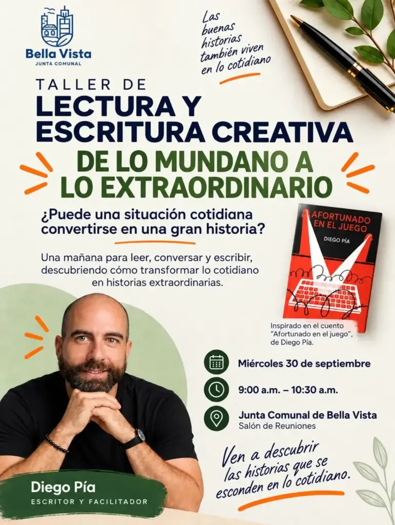 TALLER DE LECTURA Y ESCRITURA CREATIVA DE LO MUNDANO A LO EXTRAORDINARIO