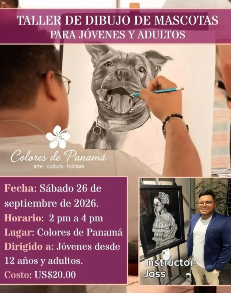 Taller de Dibujo de Mascotas para Jóvenes y Adultos
