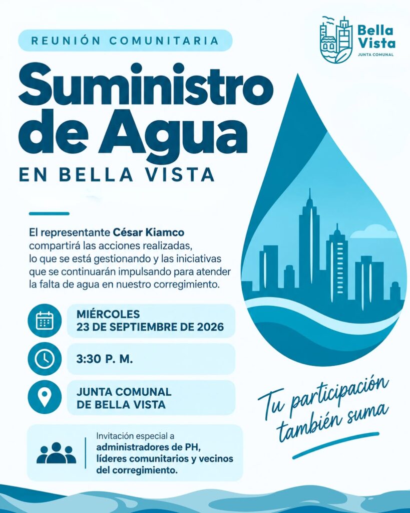 Reunión Comunitaria: Suministro de Agua en Bella Vista