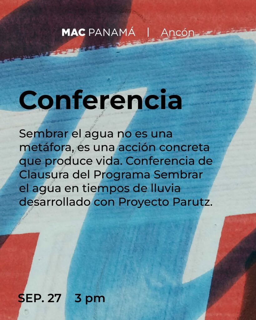 Conferencia: Sembrar el agua no es una metáfora, es una acción concreta que produce vida