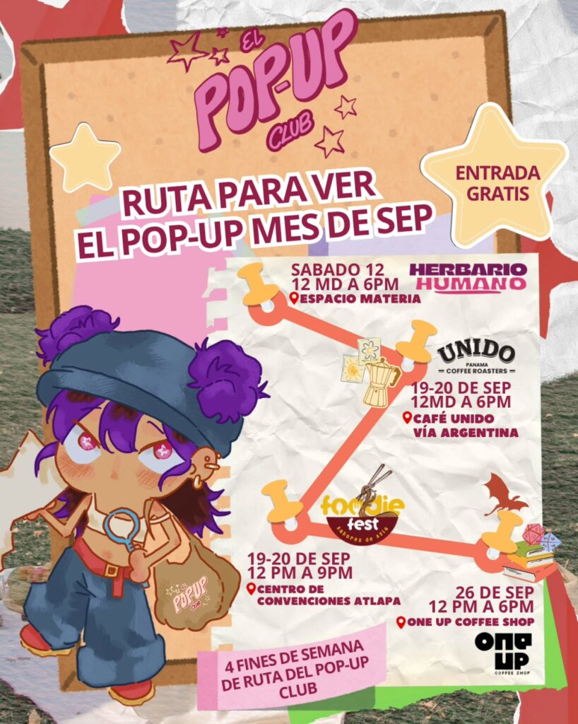 Ruta para ver el Pop-Up Mes de Sep