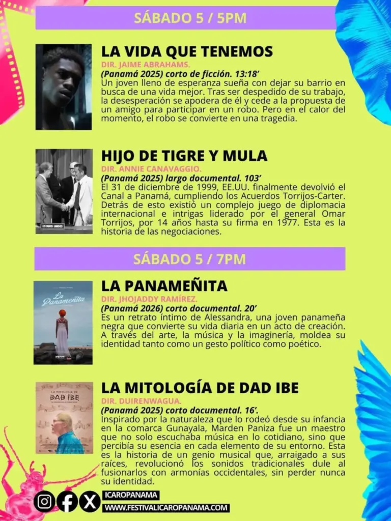 Proyección de Cortometrajes y Documentales