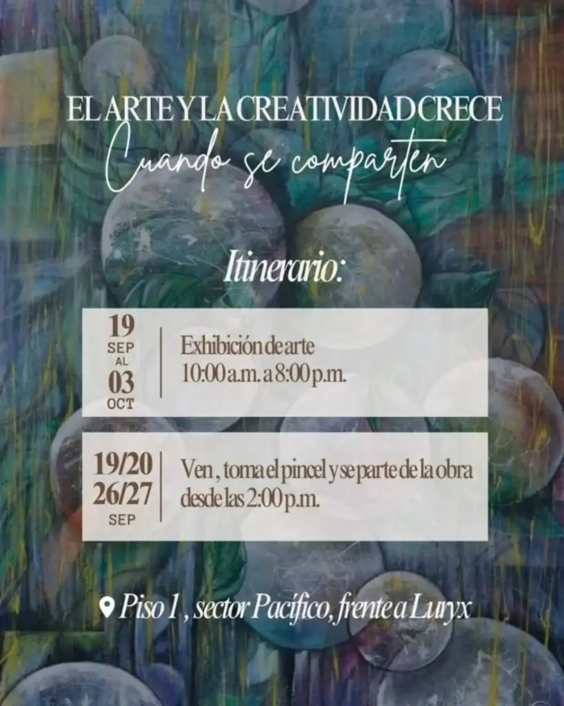 El arte y la creatividad crece cuando se comparten