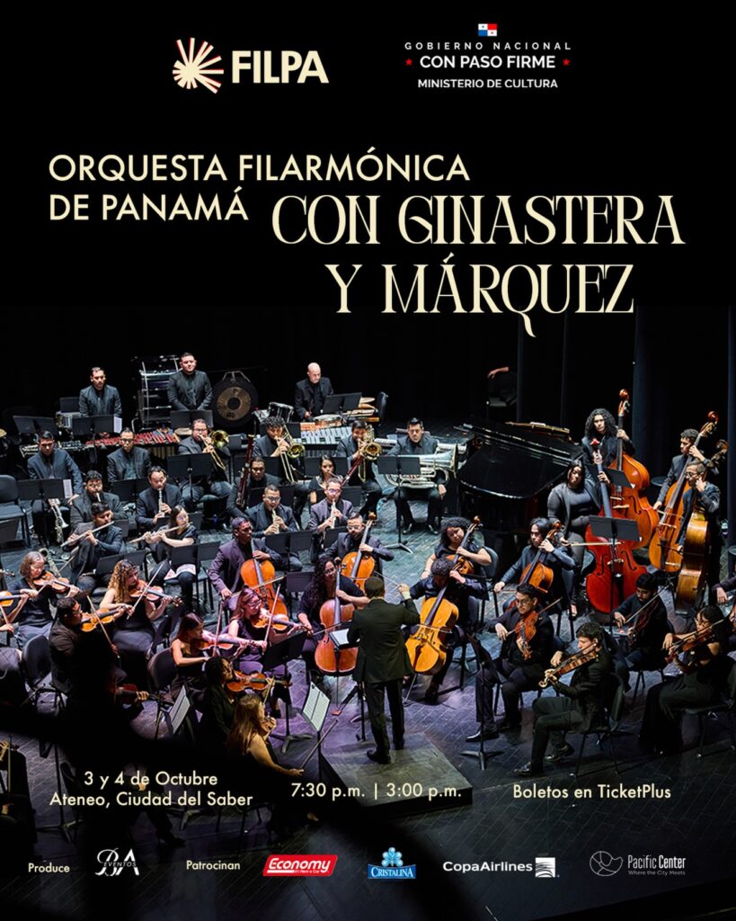 ORQUESTA FILARMÓNICA DE PANAMÁ CON GINASTERA Y MÁRQUEZ