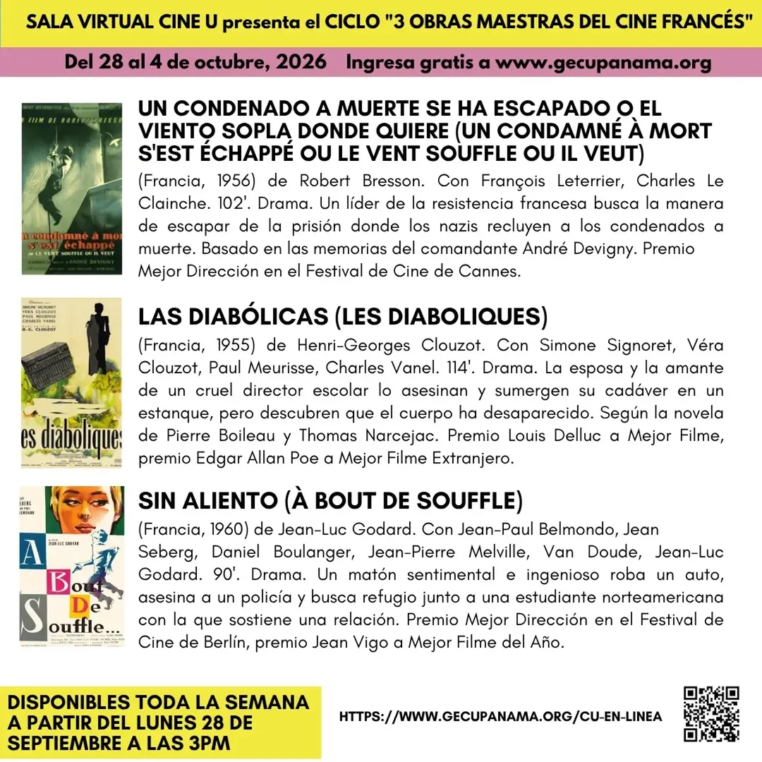 CICLO ‘3 OBRAS MAESTRAS DEL CINE FRANCÉS’