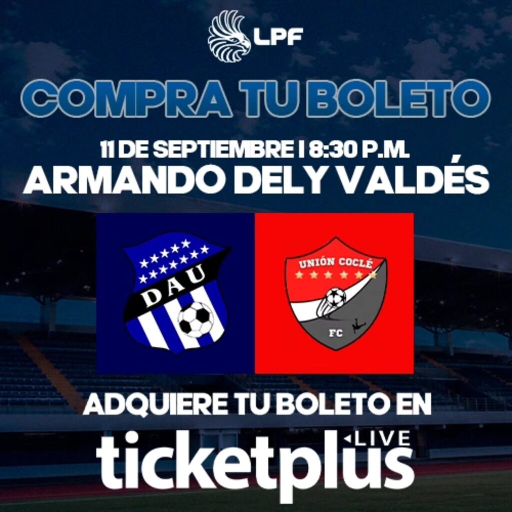 Partido de fútbol entre DAU y Unión Coclé