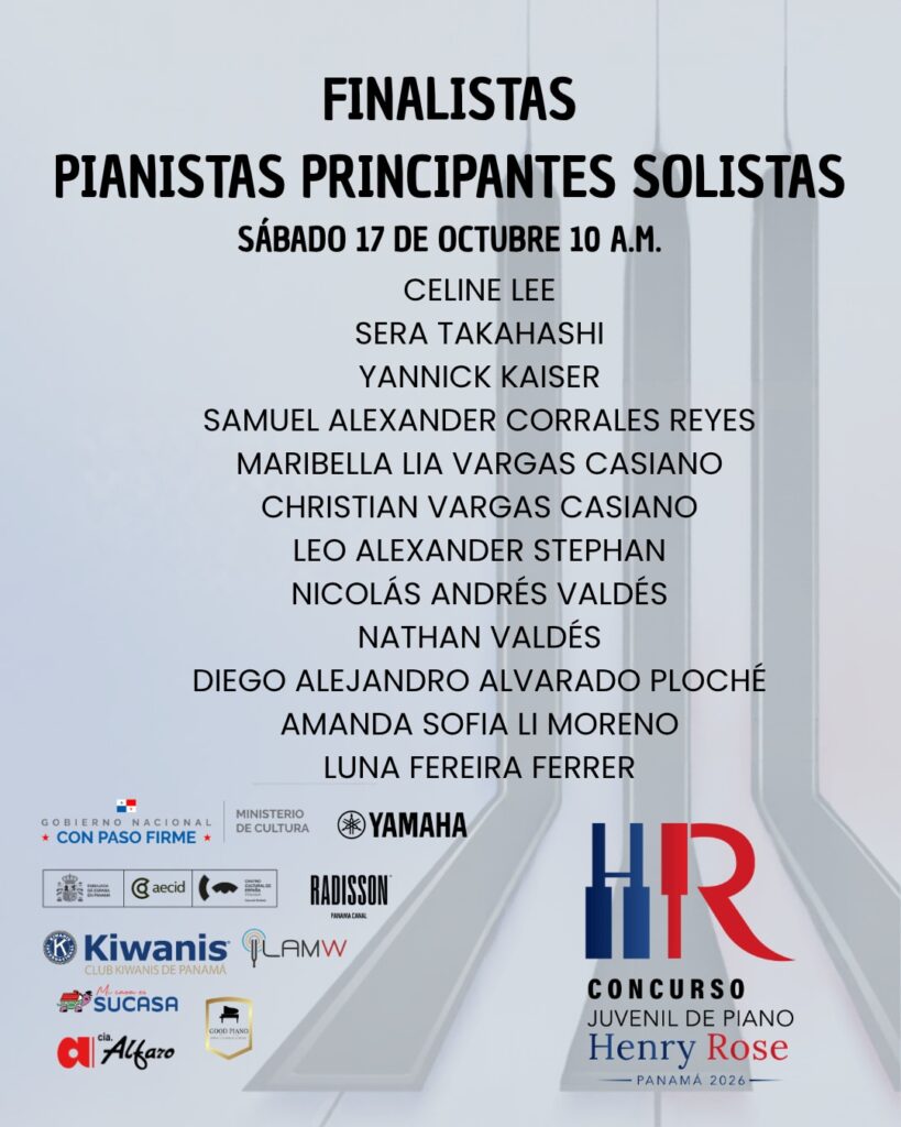 Concurso Juvenil de Piano Henry Rose - Pianistas Principiantes Solistas