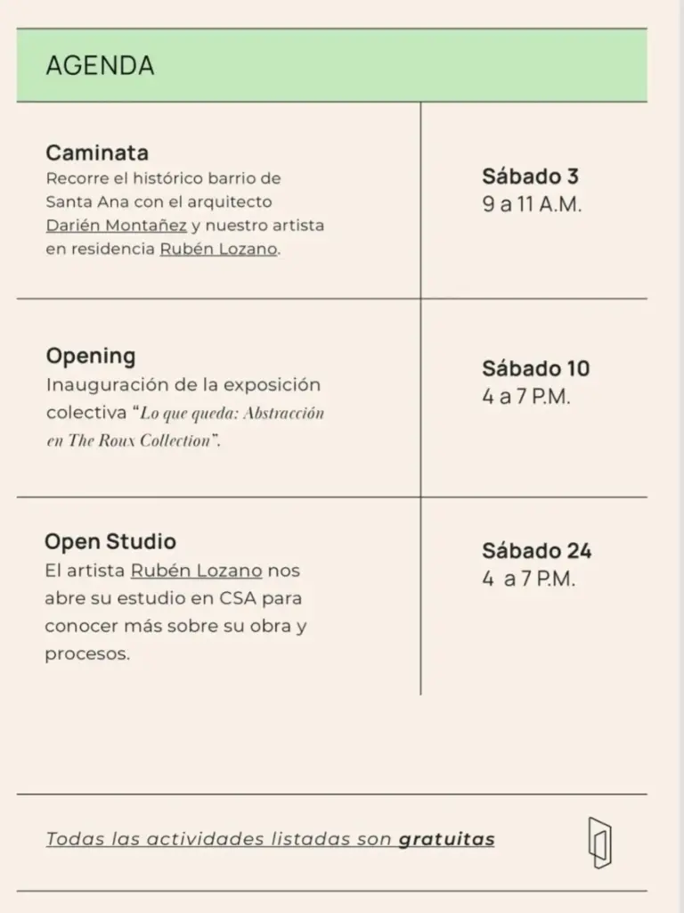 Open Studio con Rubén Lozano