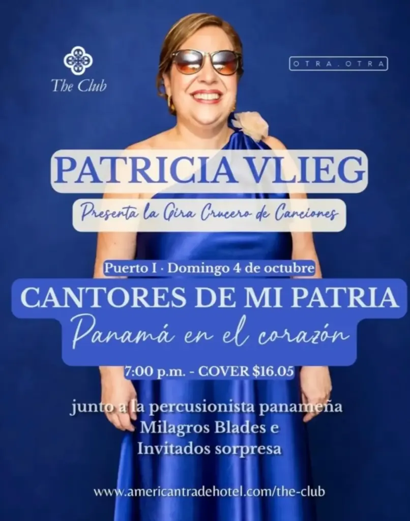 PATRICIA VLIEG Presenta la Gira Crucero de Canciones