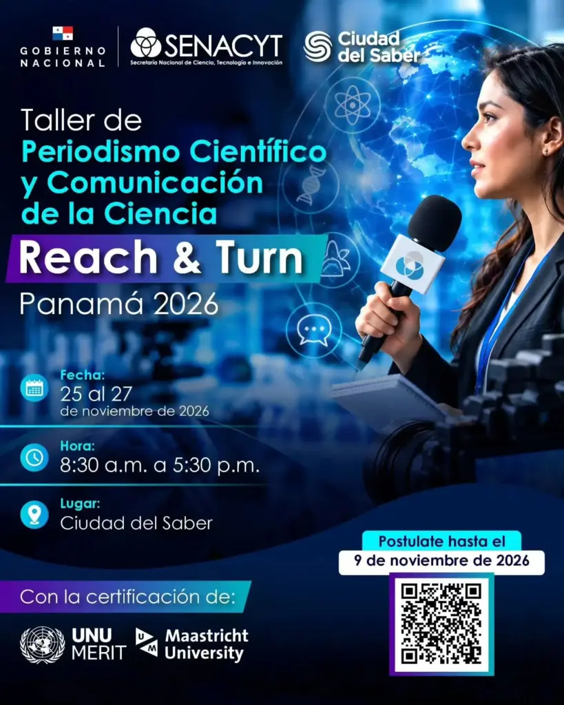 Taller de Periodismo Científico y Comunicación de la Ciencia Reach & Turn Panamá 2026
