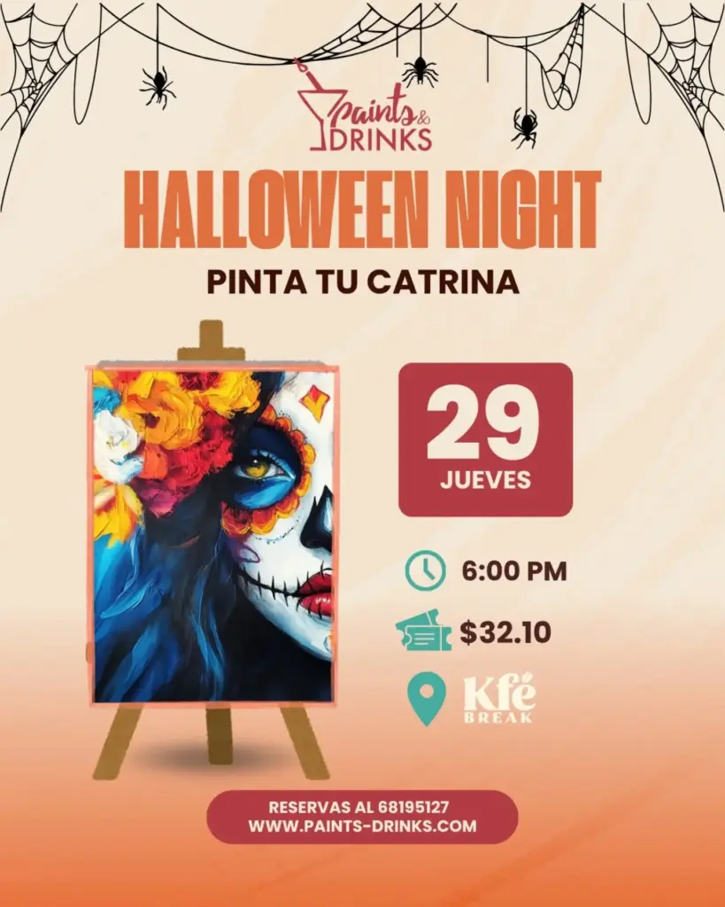 HALLOWEEN NIGHT PINTA TU CATRINA