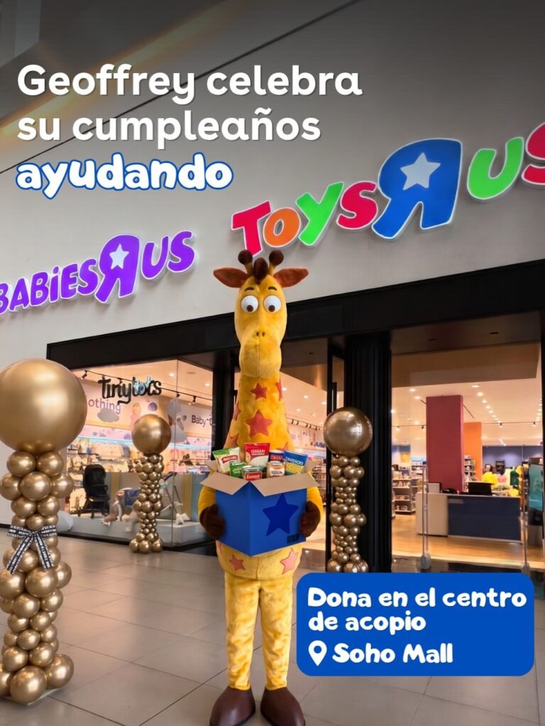 Geoffrey celebra su cumpleaños ayudando