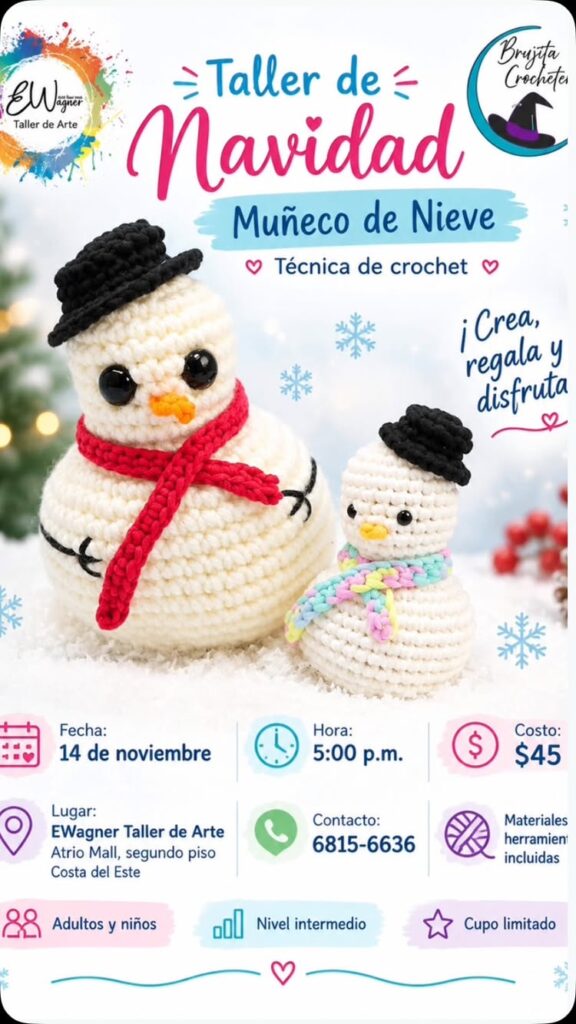 Taller de Navidad Muñeco de Nieve