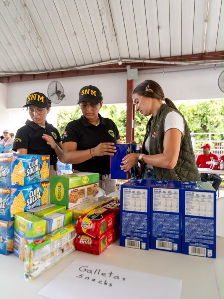 Recolección de donaciones para damnificados del terremoto
