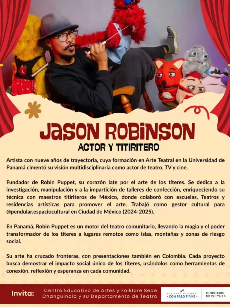 Presentación de Jason Robinson, Actor y Titiritero