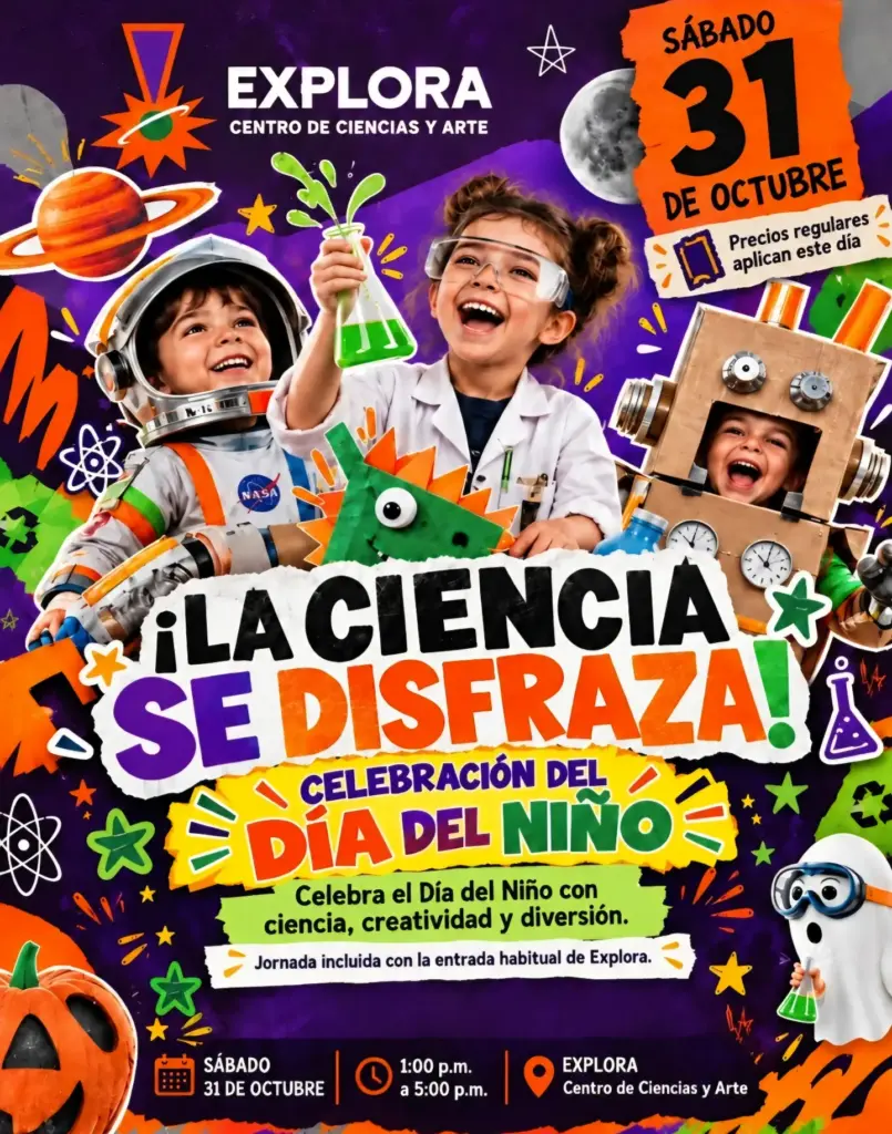 Celebración del Día del Niño: ¡La ciencia se disfraza!